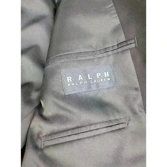 LRL Ralph Lauren Blazer Sport Coat Jacket Sz 41R Navy Blue Gold Button 100% Wool - Picture 5 of 14